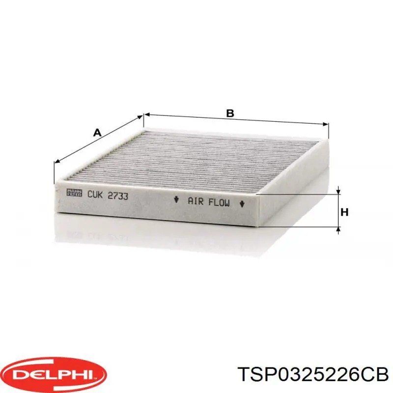 Filtro de polen Delphi TSP0325226CB
