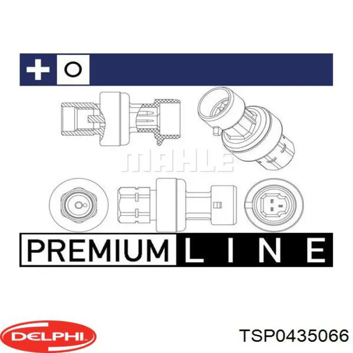TSP0435066 Delphi presostato, aire acondicionado