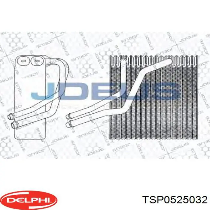 Comprar TSP0525032 Delphi Evaporador de aire acondicionado