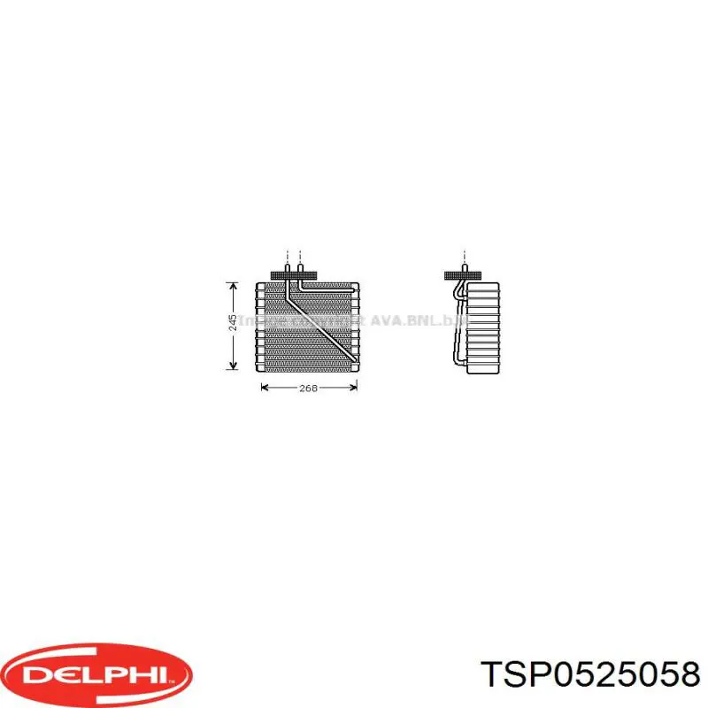 Evaporador de aire acondicionado 7770022 Kamoka
