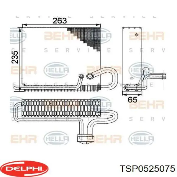 A1248300758 Mercedes Evaporador, aire acondicionado