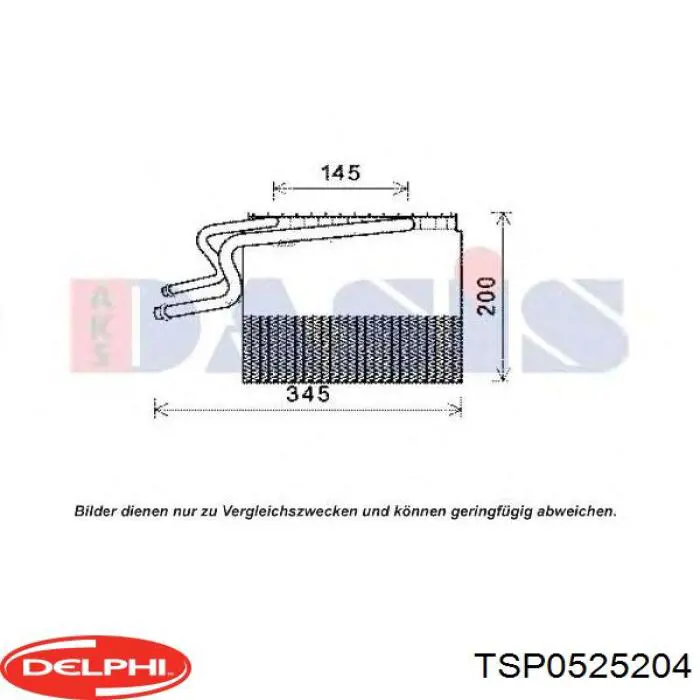 TSP0525204 Delphi condensador aire acondicionado