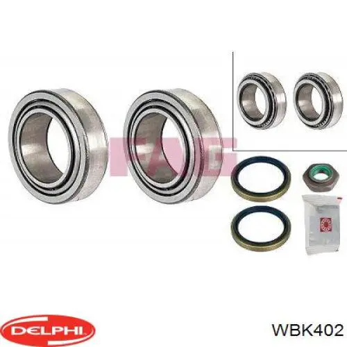 WBK402 Delphi cojinete de rueda trasero