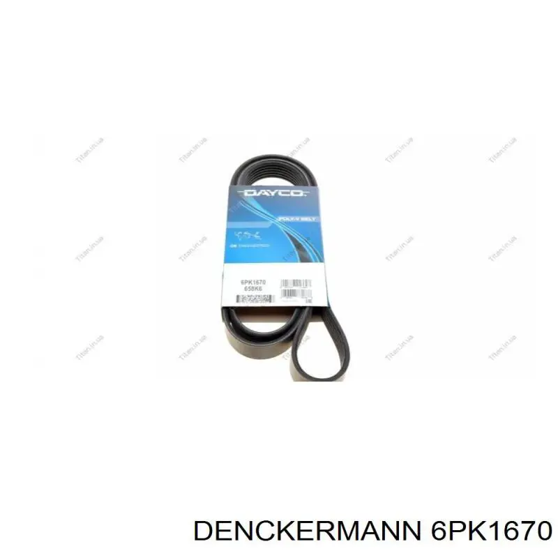 6PK1670 Denckermann correa trapezoidal