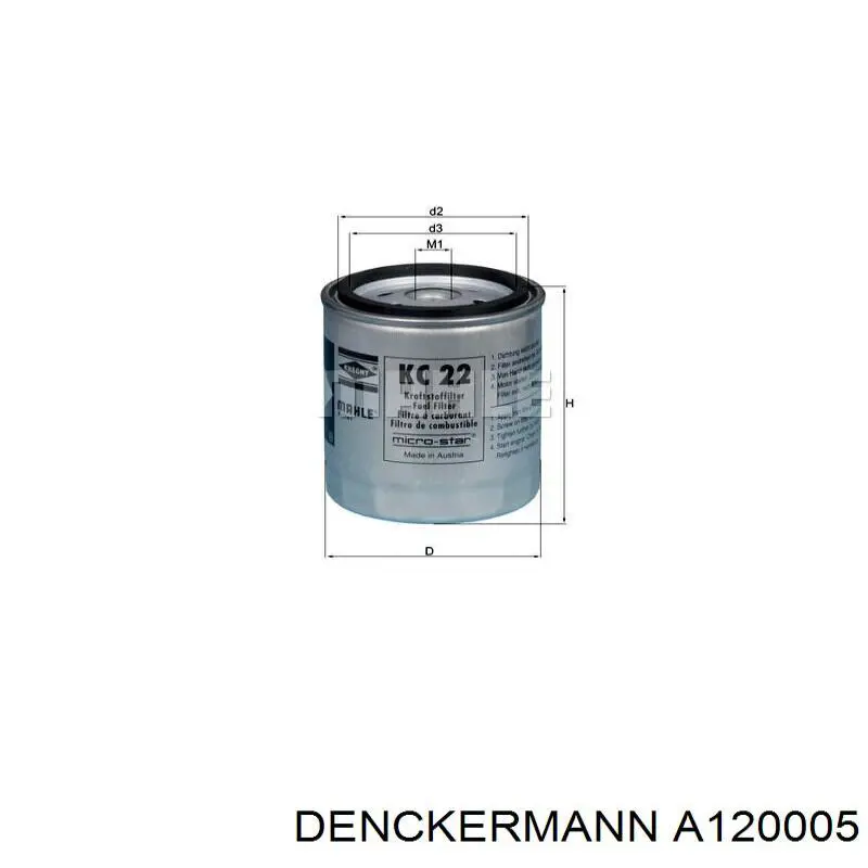 Comprar A120005 Denckermann Filtro diesel