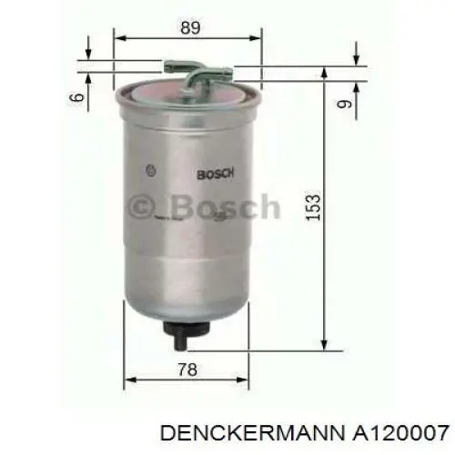 Filtro combustible Denckermann A120007 precio, desde 13,41 EUR