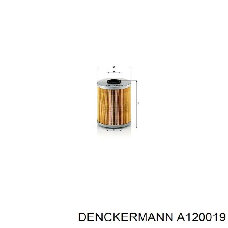 Filtro de gasoil Denckermann A120019