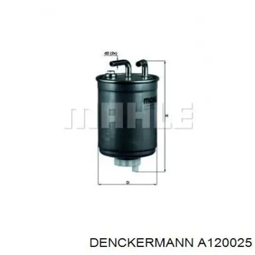 Filtro combustible Denckermann A120025 precio, desde 13,61 EUR