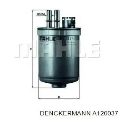 A120037 Denckermann filtro combustible