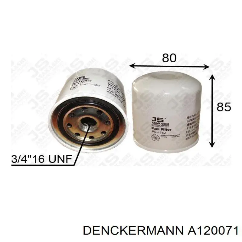 A120071 Denckermann filtro de combustible