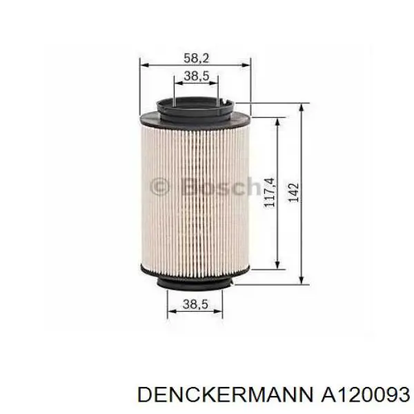 Comprar A120093 Denckermann Filtro diesel