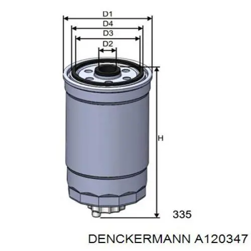 Filtro combustible Denckermann A120347 precio, desde 12,57 EUR