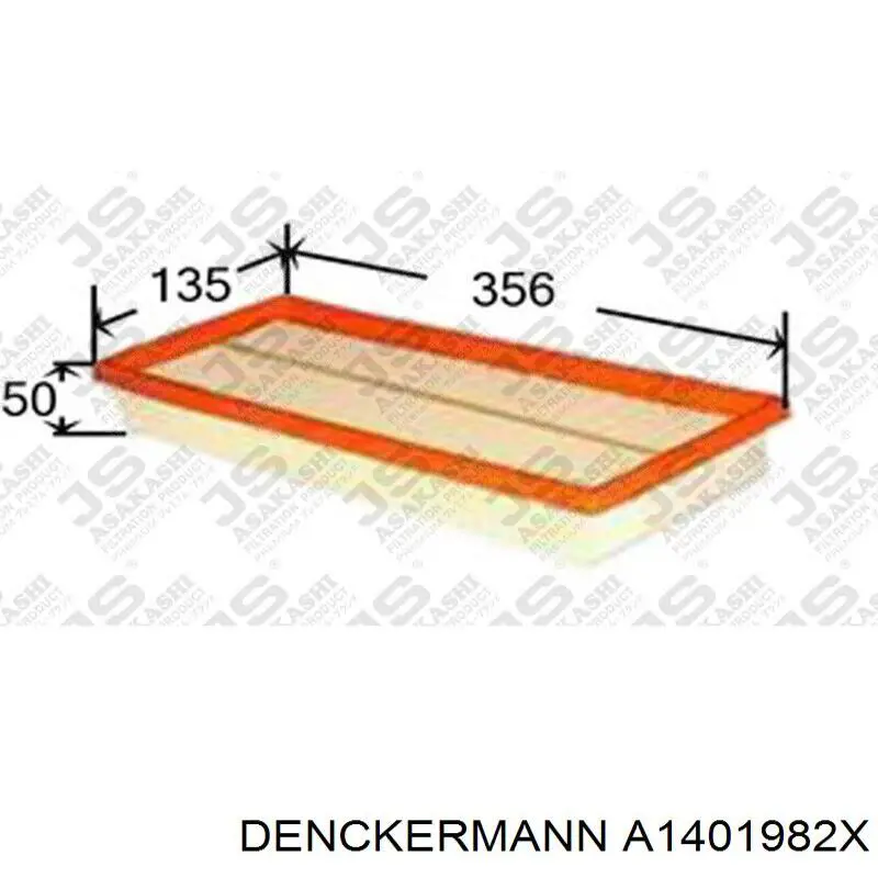 A1401982X Denckermann filtro de aire