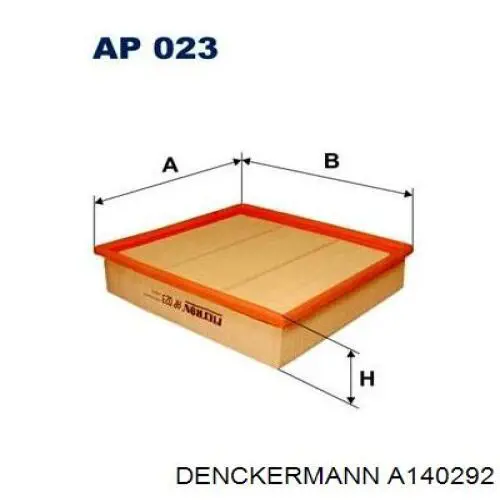 A140292 Denckermann filtro de aire