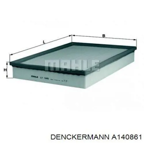 El filtro de aire Denckermann A140861 precio, desde 14,92 EUR