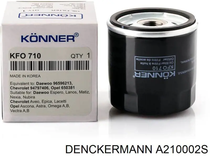 A210002S Denckermann Portafiltro de aceite