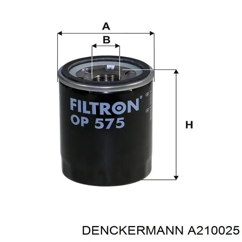 Filtro de aceite Denckermann A210025 precio, desde 6,30 EUR