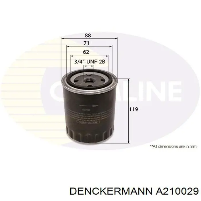 Comprar A210029 Denckermann Filtros de aceite