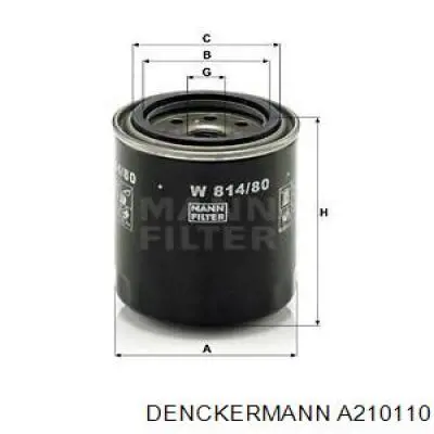 A210110 Denckermann filtro de aceite