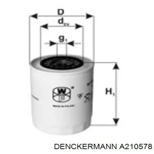 A210578 Denckermann filtro de aceite