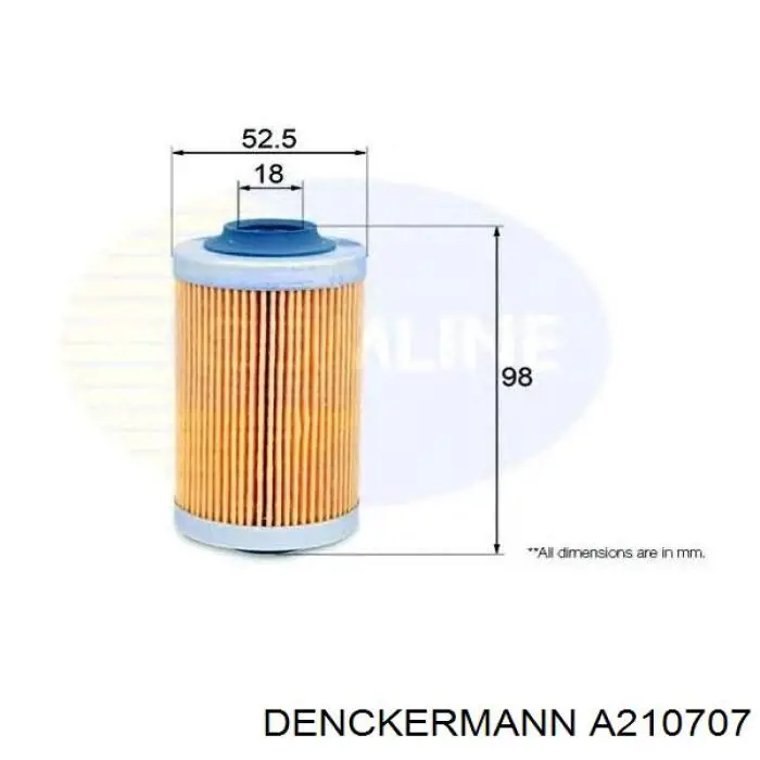 A210707 Denckermann filtro de aceite