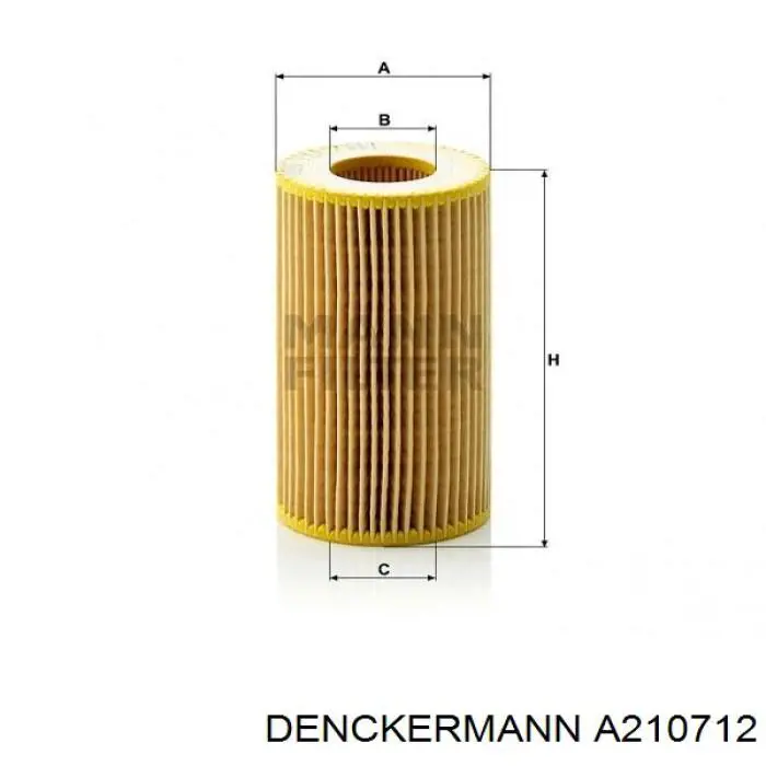 Filtro de aceite A210712 Denckermann