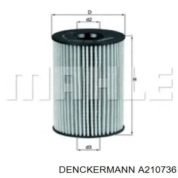 A210736 Denckermann filtro de aceite