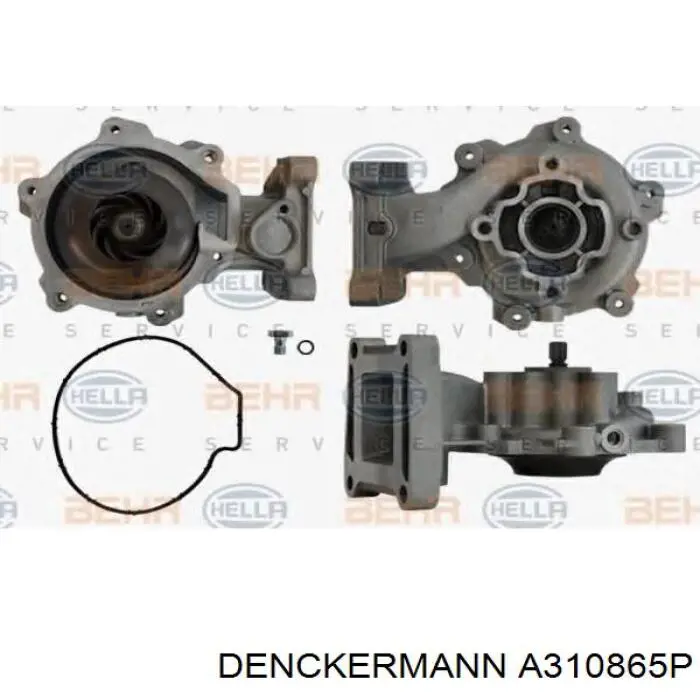 Motor de agua, completo con caja Denckermann A310865P