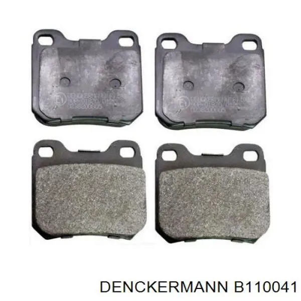 B110041 Denckermann Pastillas freno traseras