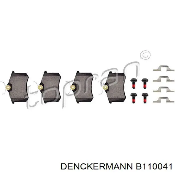 Pastillas traseras de freno Denckermann B110041 precio, desde 15,27 EUR