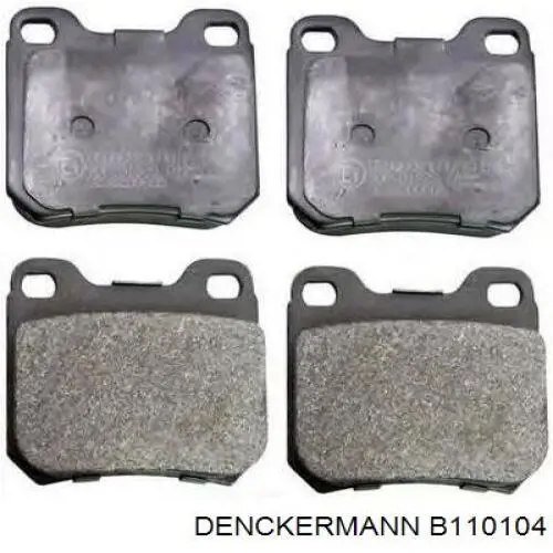 B110104 Denckermann pastillas de freno traseras