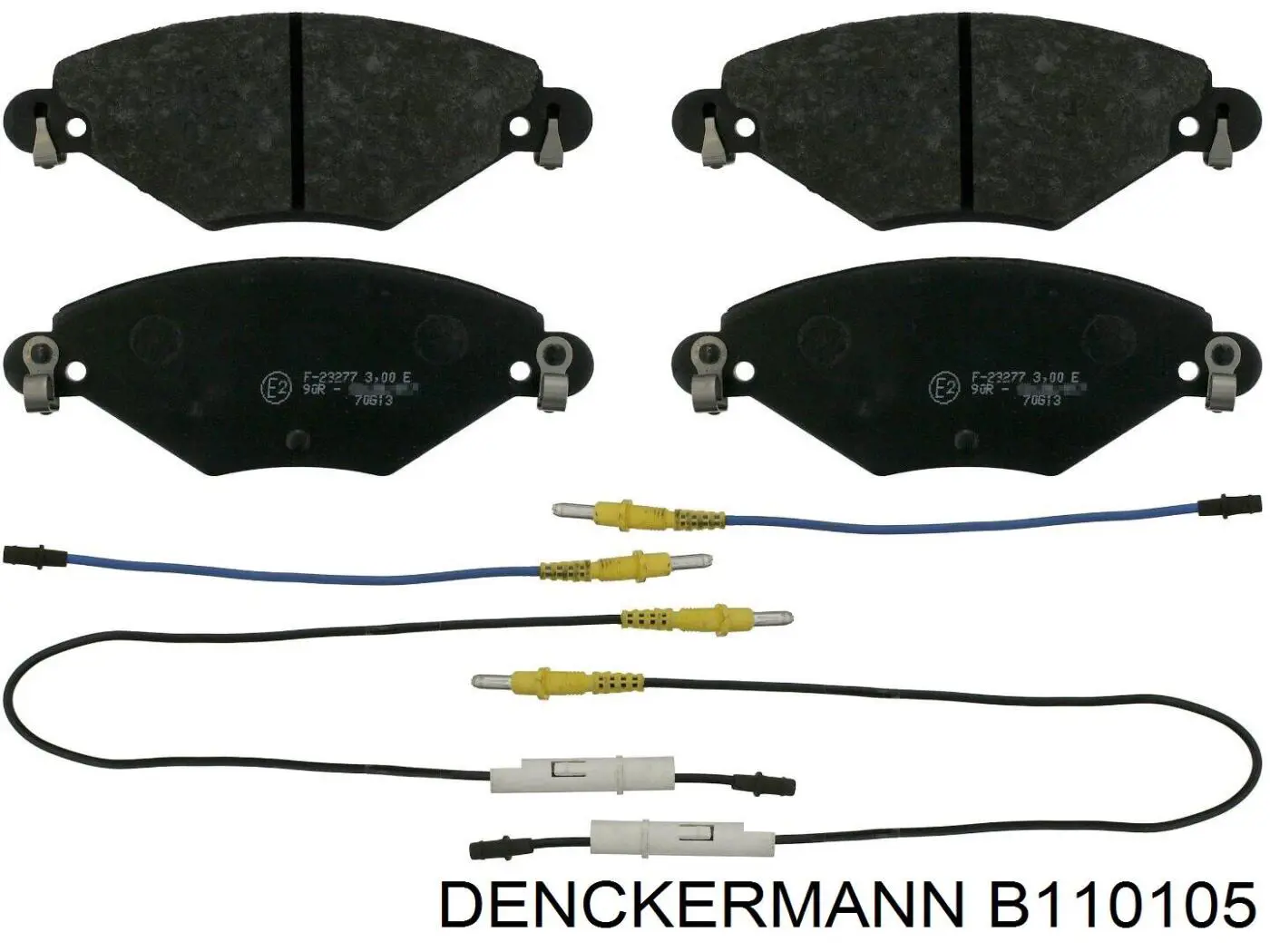 B110105 Denckermann pastillas de freno delanteras