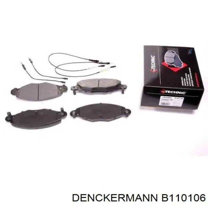 B110106 Denckermann pastillas de freno delanteras