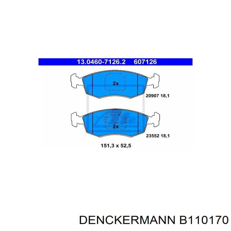 Pastillas de freno delanteras Fiat Punto 2 188