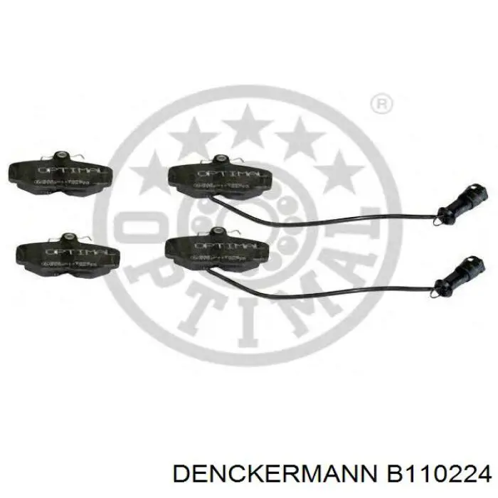 B110224 Denckermann pastillas de freno traseras