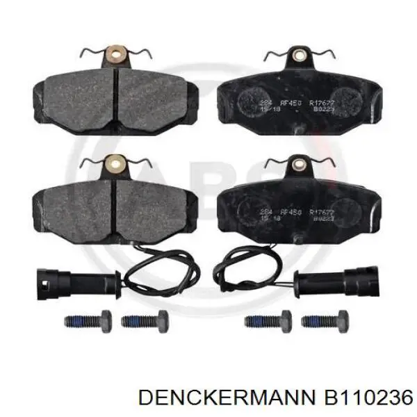 B110236 Denckermann pastillas de freno traseras