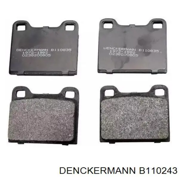 B110243 Denckermann pastillas de freno delanteras