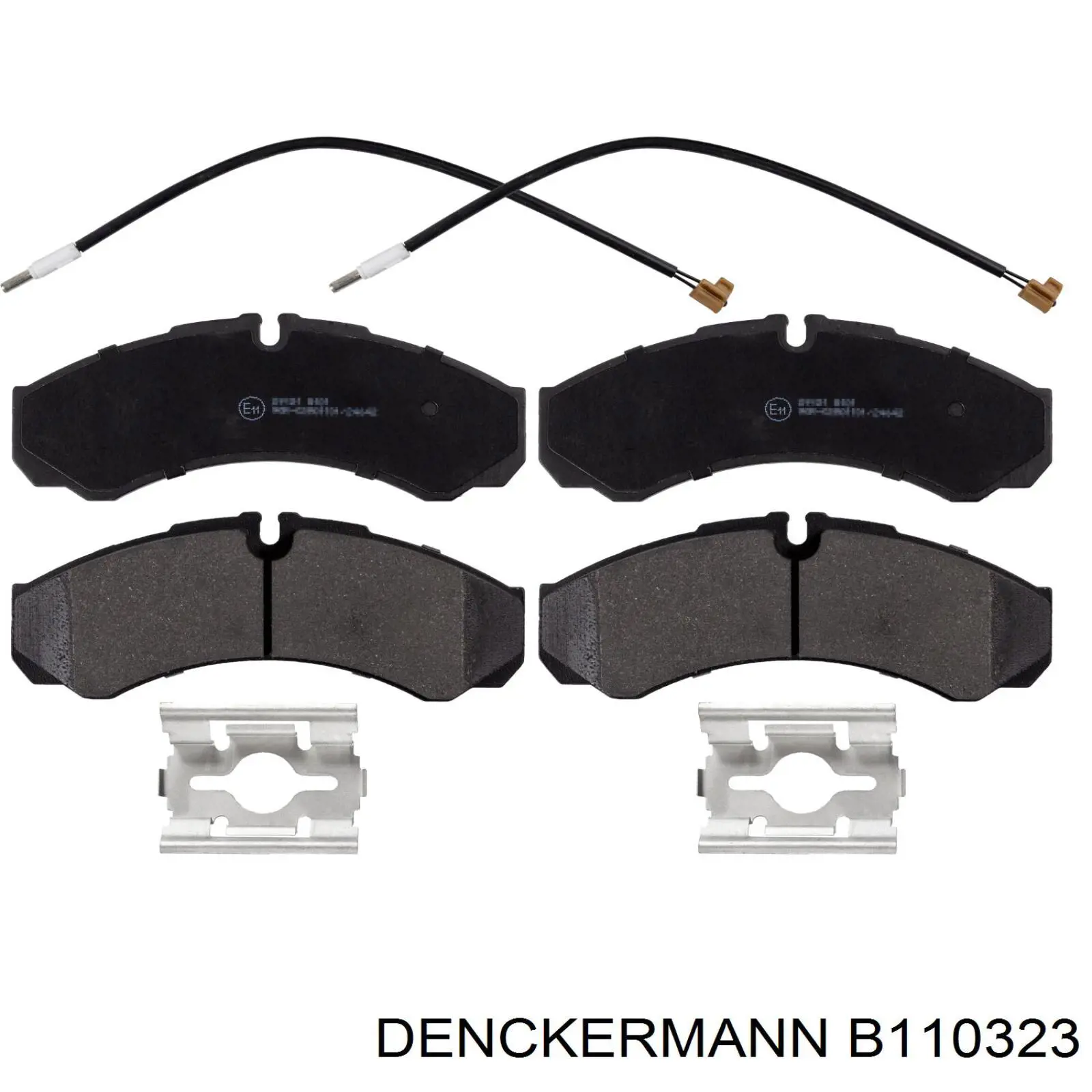 B110323 Denckermann pastillas de freno traseras