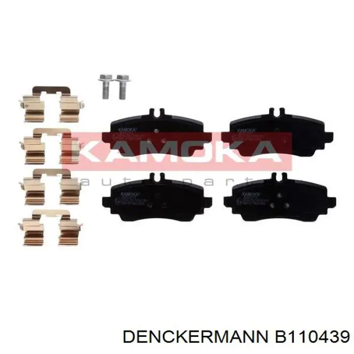 B110439 Denckermann pastillas de freno delanteras