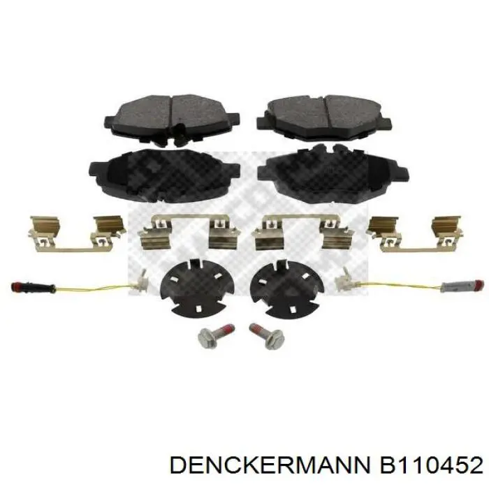 B110452 Denckermann pastillas de freno delanteras