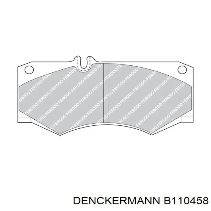 B110458 Denckermann pastillas de freno delanteras