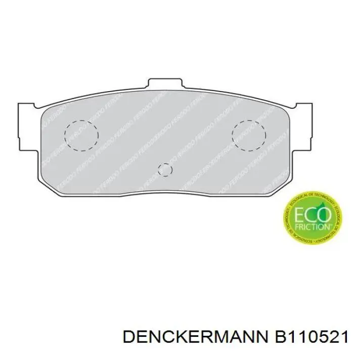 B110521 Denckermann pastillas de freno delanteras