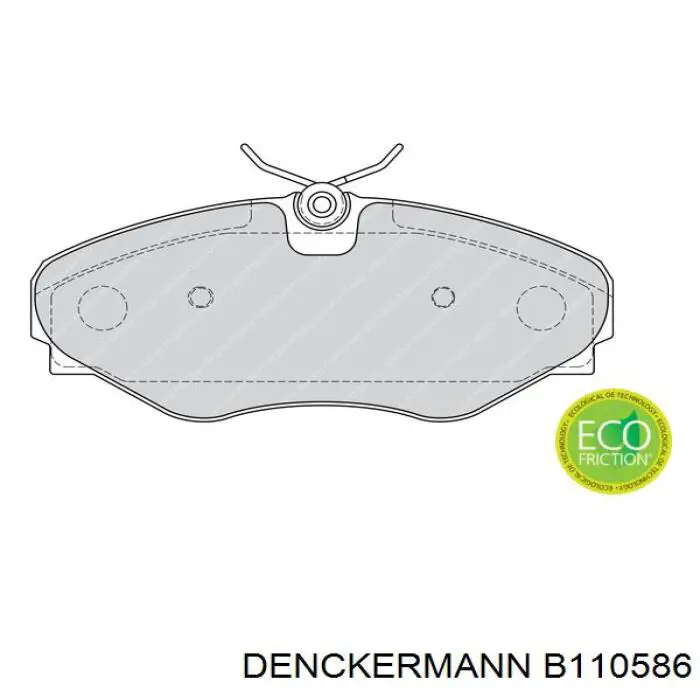 B110586 Denckermann pastillas de freno delanteras