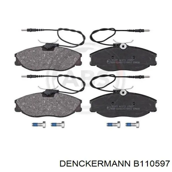 B110597 Denckermann pastillas de freno delanteras