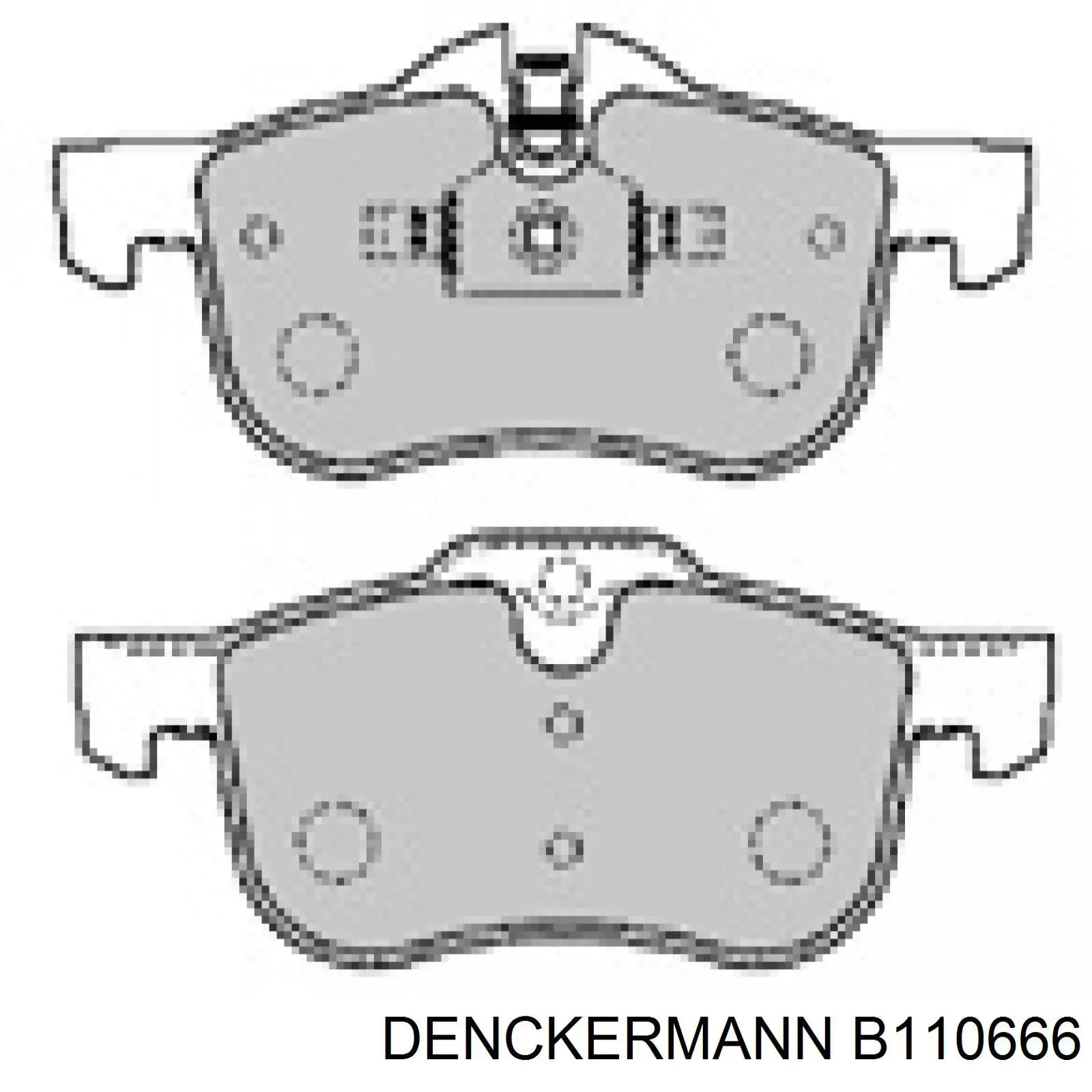 B110666 Denckermann pastillas de freno delanteras