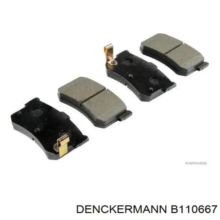 B110667 Denckermann pastillas de freno traseras