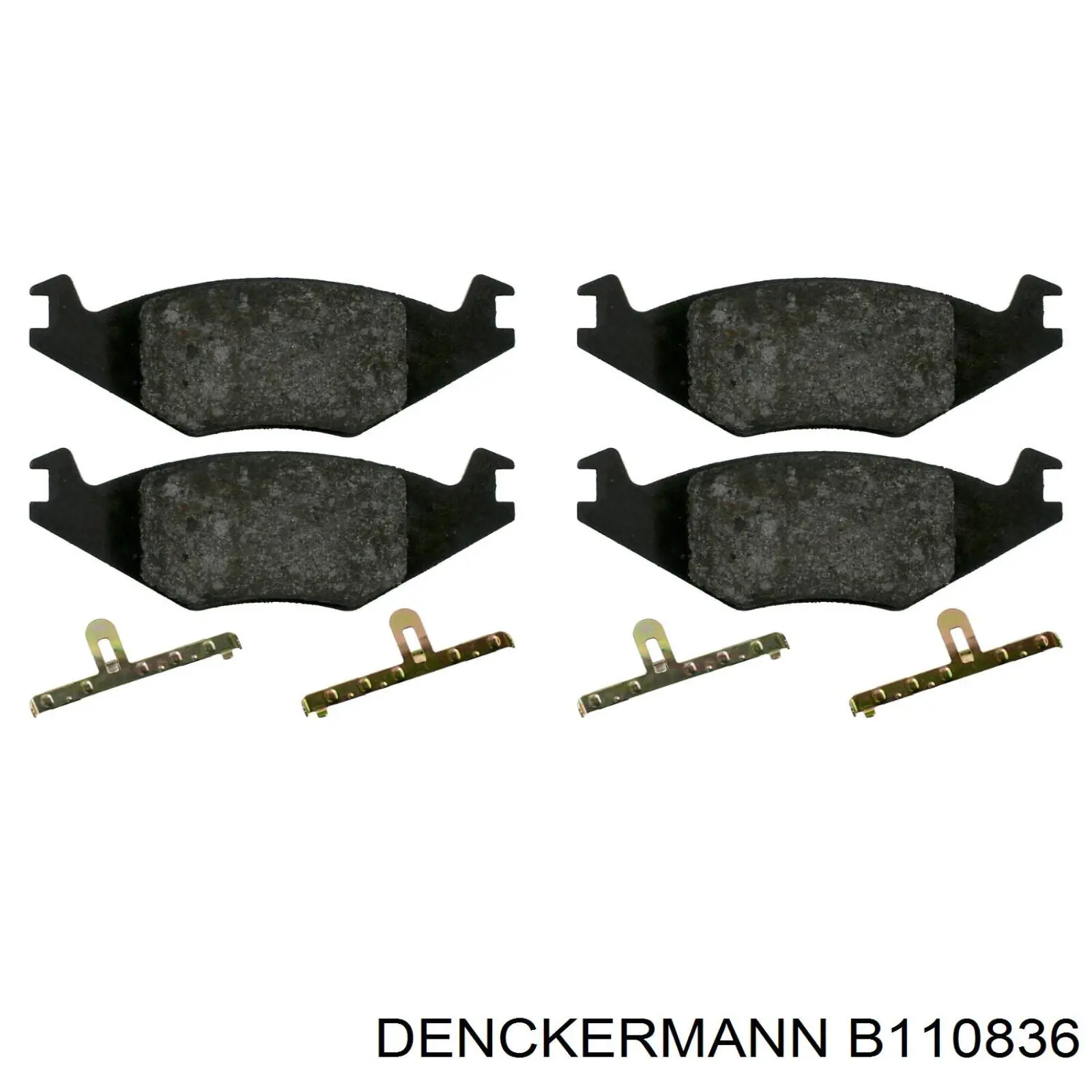 B110836 Denckermann pastillas de freno delanteras