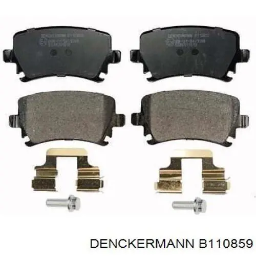 B110859 Denckermann pastillas de freno traseras