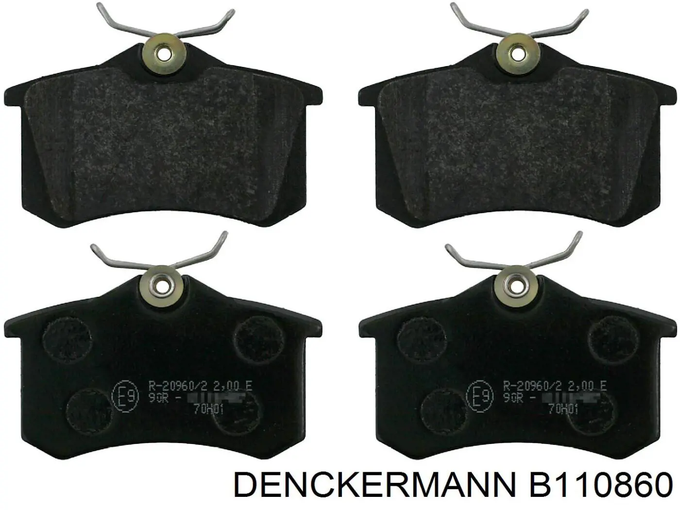 B110860 Denckermann pastillas de freno traseras