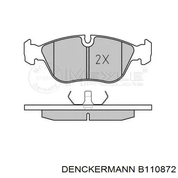 B110872 Denckermann pastillas de freno delanteras